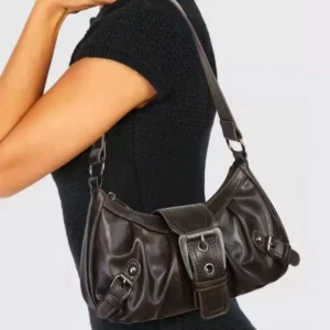 2025 printemps vente chaude Maillard Style rétro petit sac épicé fille Y2K Wasteland Style Vintage en cuir épaule aisselle sac