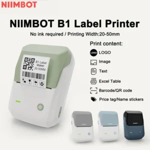 Produit de qualité Niimbot B1 imprimante d'étiquettes Portable thermique Mini code à barres QR Code autocollant pense-bâton rouleaux fabricant